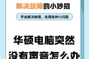 电脑突然没有声音是怎么回事？声音消失的常见原因有哪些？