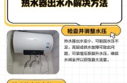 热水器只出凉水的解决方法（从热水器使用到维护）