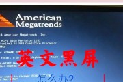 电脑开机黑屏问题解决方法？
