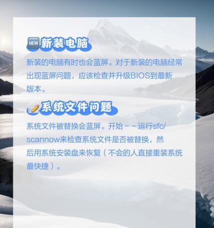 冬天笔记本电脑频繁蓝屏怎么解决？