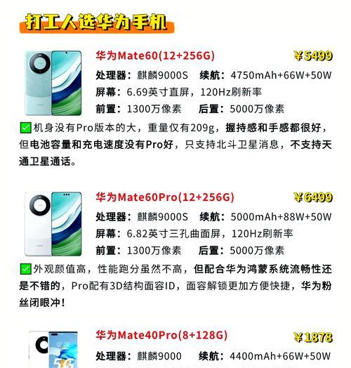 2024年华为新手机有哪些特点？