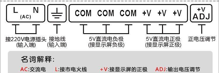 室内低压开关电源的正确接法是什么？